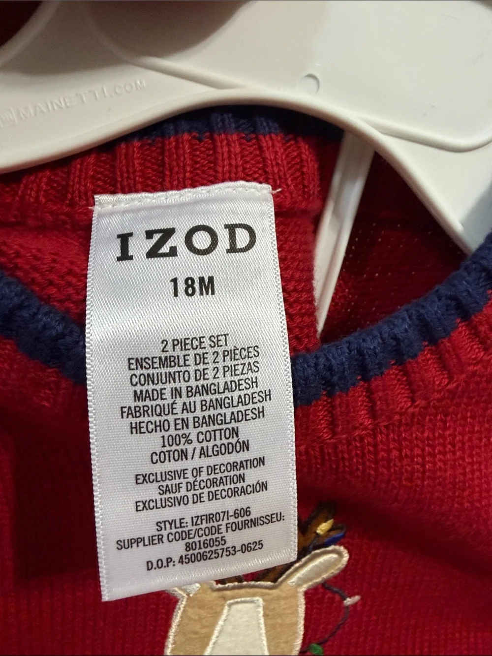 Izod reindeer sweater